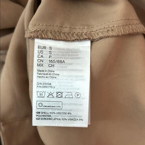 H&M Oversized Camel Trench Coat, Timeless Closet Staple, Size Small - Picture 15 of 15
